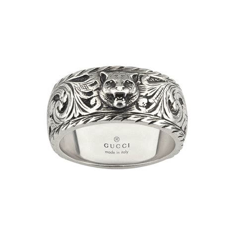 Gucci Silver Feline Ring 